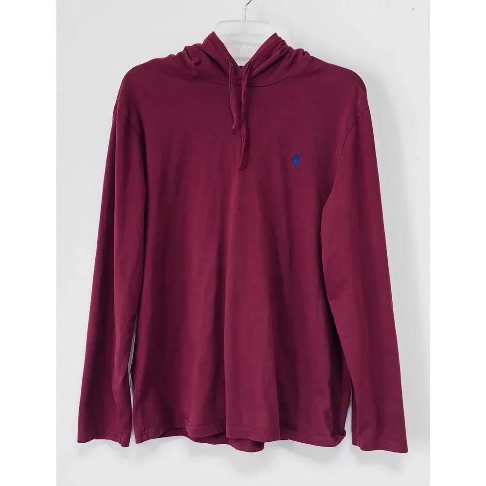 Polo Ralph Lauren men's hoodie‎ shirt sz L preppy athletic heritage layers